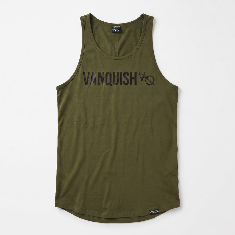 Vanquish Fitness Mens M Athleisure Sportswear Gym Bodybuilding Logo Tank Top
